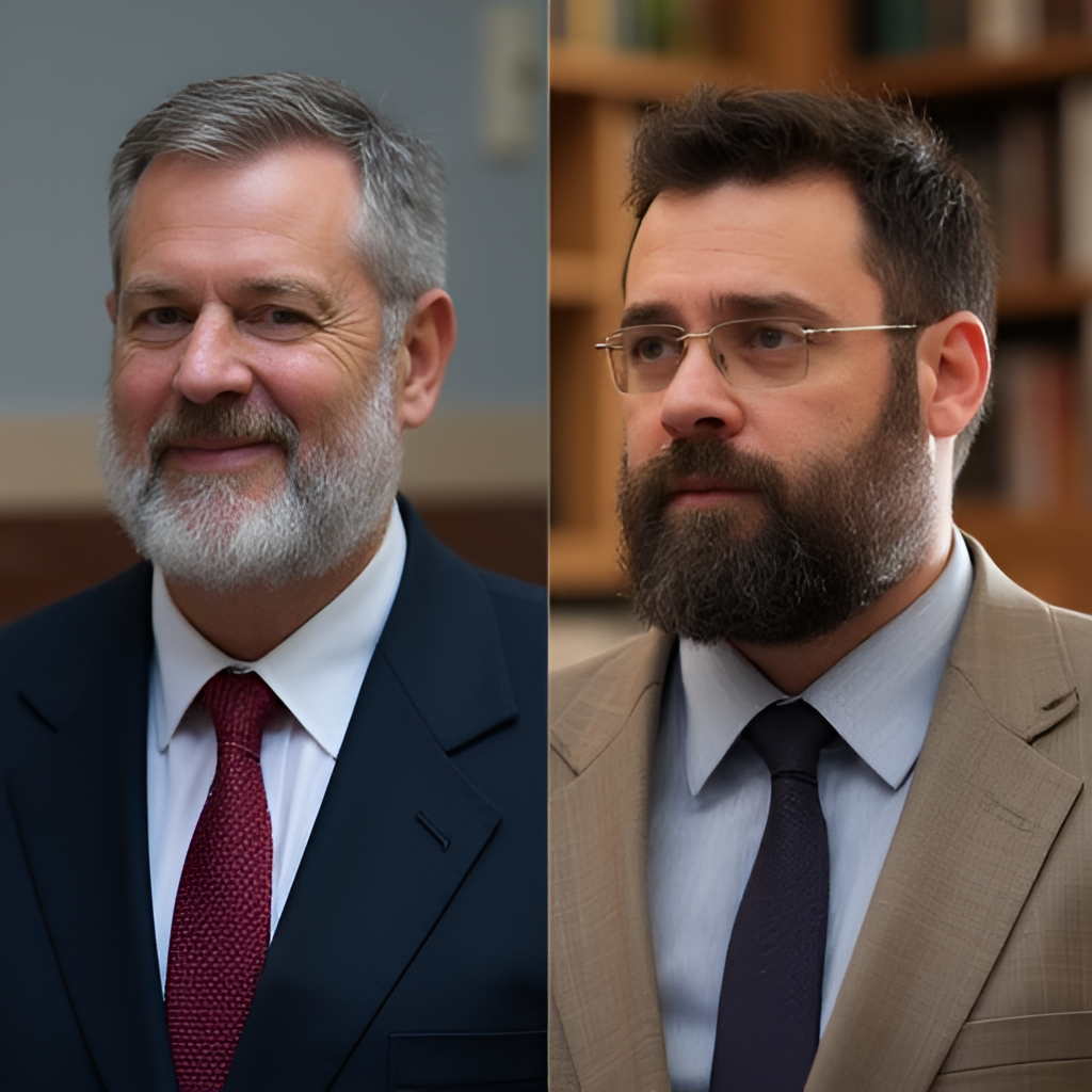 A split image: one side shows Oren Hazan in a formal political setting, and the other side shows him in a casual reality TV show environment, highlighting his transition between worlds, in a photographic style.